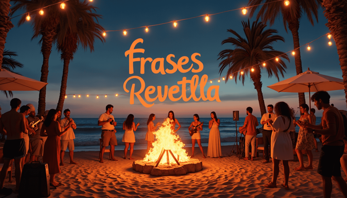 A group of people standing around a bonfire on the beach